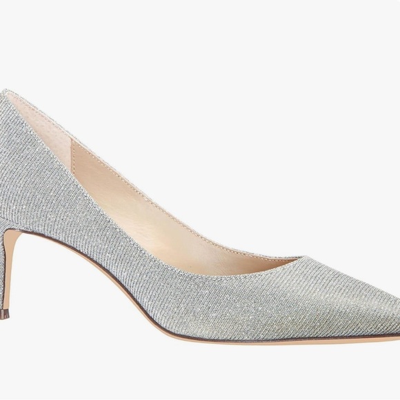 Niña Sparkle Silver Dress Pump Shoes 3” Heel New 9 Wide width - Picture 7 of 7